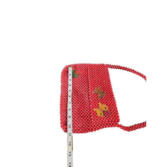 New Wild Fable Beaded Hand Bag Butterfly details Pink - Picture 10 of 12